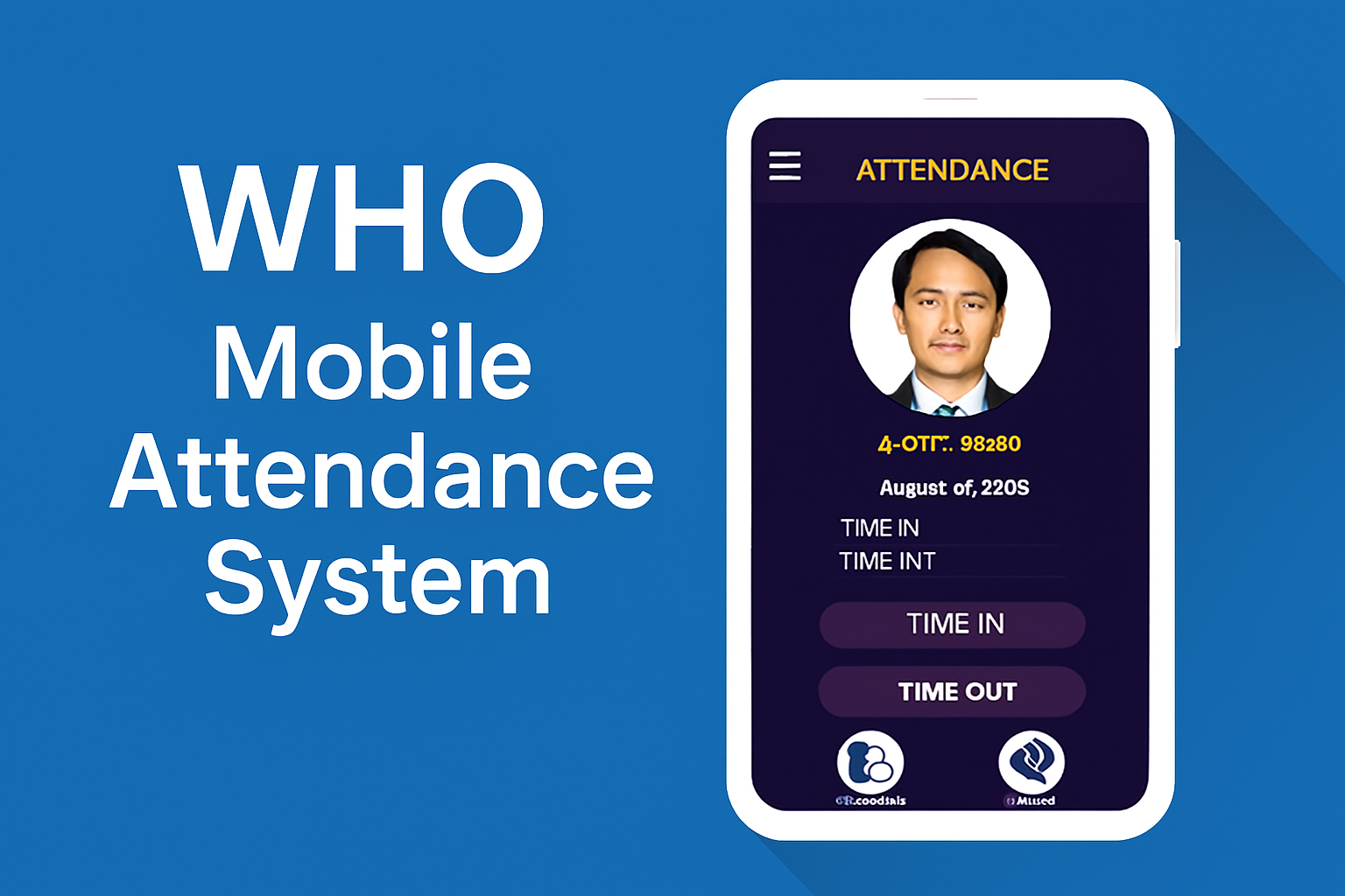 Screenshot of WHO Mobile Attendance System